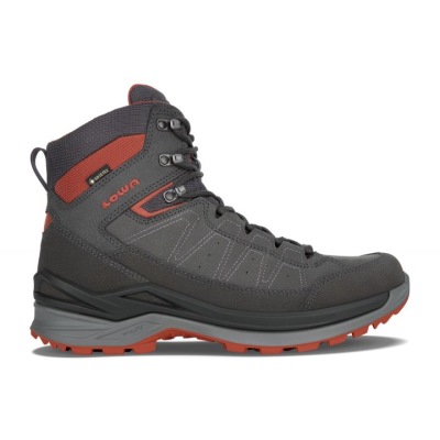 Lowa Toro Evo GTX Mid Heren - Wandelschoenen Donkergrijs / Rood FWYVLP102